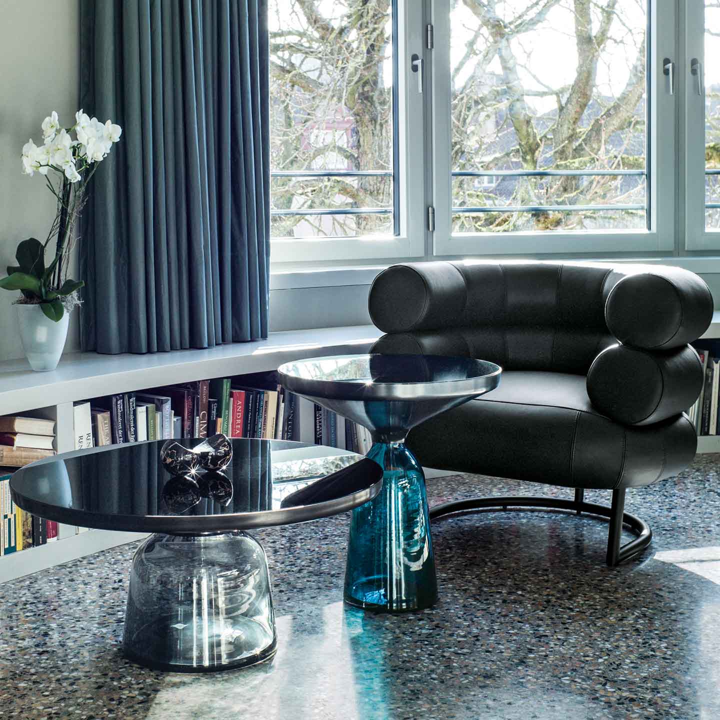 Eileen Gray Bibendum Chair | Black Elmosoft Leather 99999