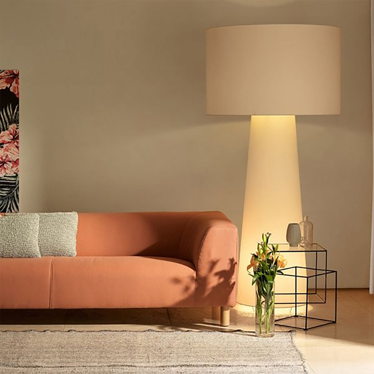Big Shadow Lamp | White Fabric
