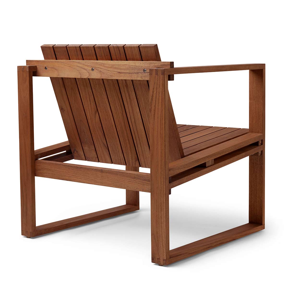 BK11 Outdoor Lounge Chair | Untreated Solid Teak Frame