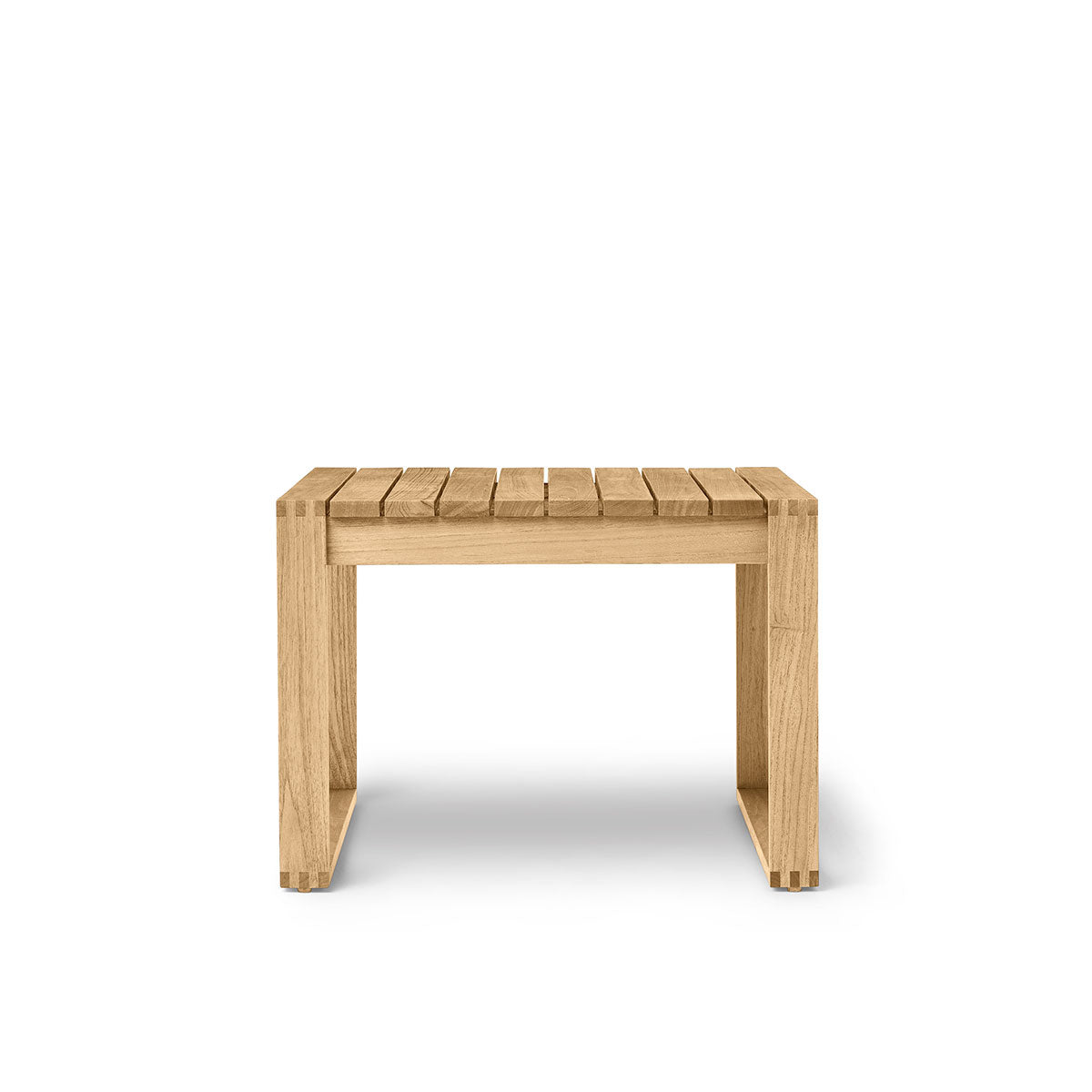 BK16 Outdoor Side Table | Untreated Solid Teak