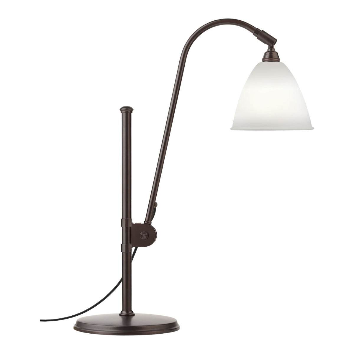 BL1 Table Lamp | Bone China Shade Black Brass Base