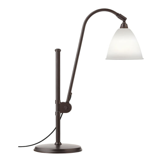 BL1 Table Lamp | Bone China Shade Black Brass Base