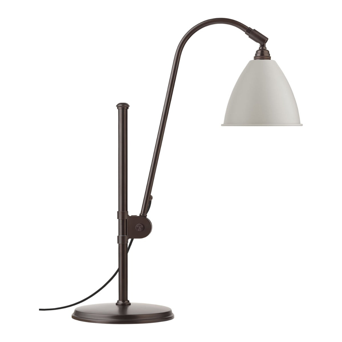 BL1 Table Lamp | Matt White Shade Black Brass Base