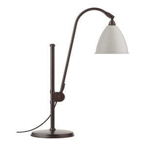 BL1 Table Lamp | Matt White Shade Black Brass Base