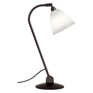 BL2 Desk Lamp | Bone China Shade Black Brass Base