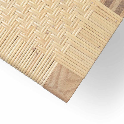 BM0488L Table Bench | Rattan Top