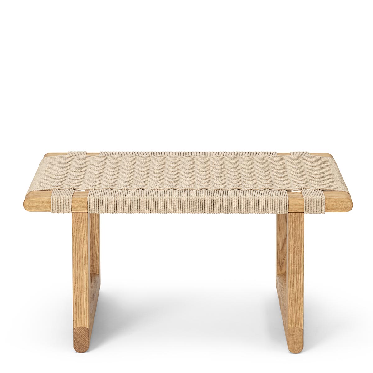 BM0489S Table Bench | Woven Paper Cord Seat