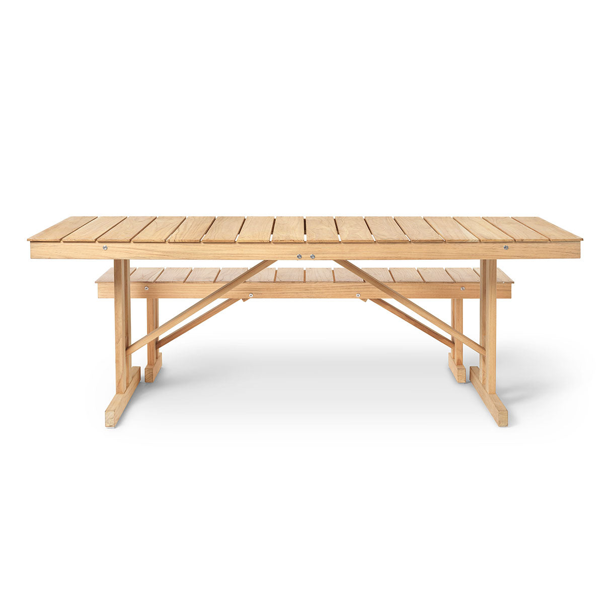 BM1771 Outdoor Dining Table | Untreated Solid Teak
