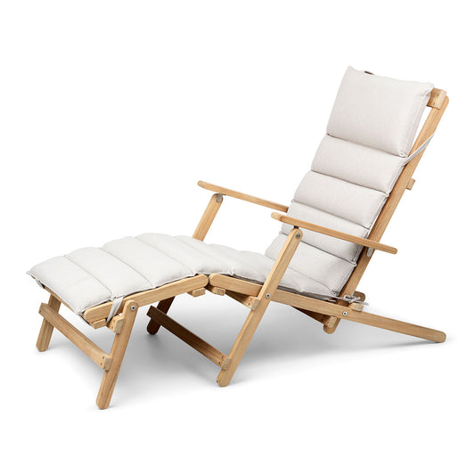BM5565 Deck Chair with Footrest | Teak Frame