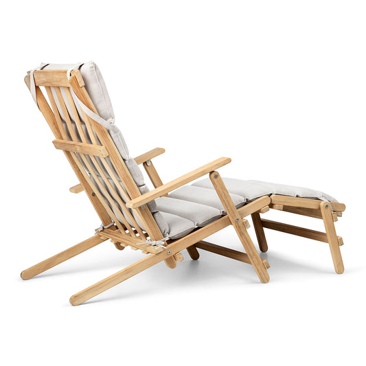 BM5565 Deck Chair with Footrest | Teak Frame
