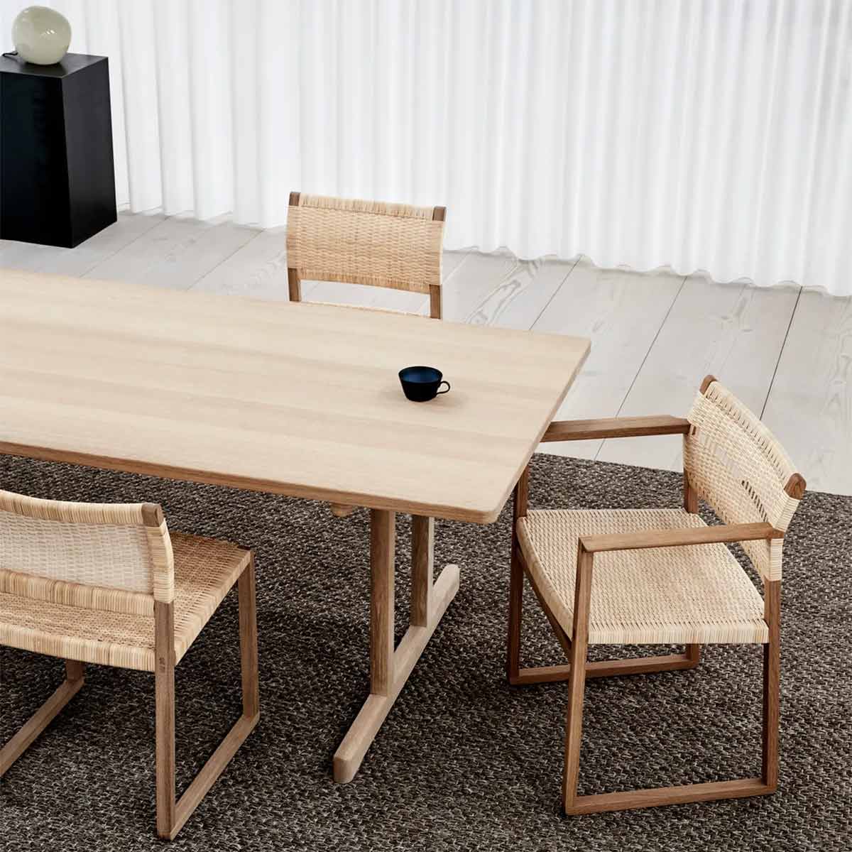 BM62 Cane Wicker Armchair | Natural Cane Wicker Seat