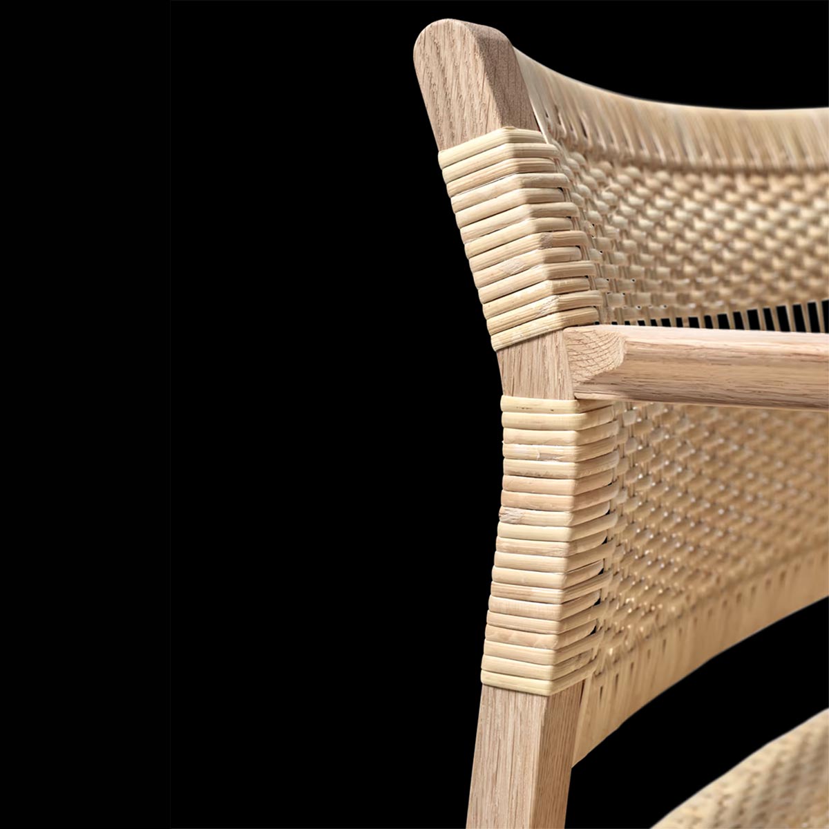 BM61 Cane Wicker Chair | Natural Cane Wicker Seat