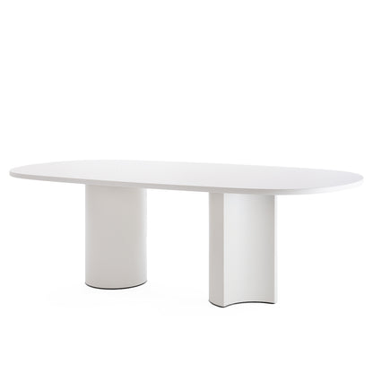 Bol Dining Table | Matt Lacquered Talc