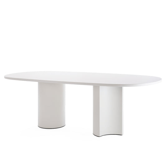 Bol Dining Table | Matt Lacquered Talc