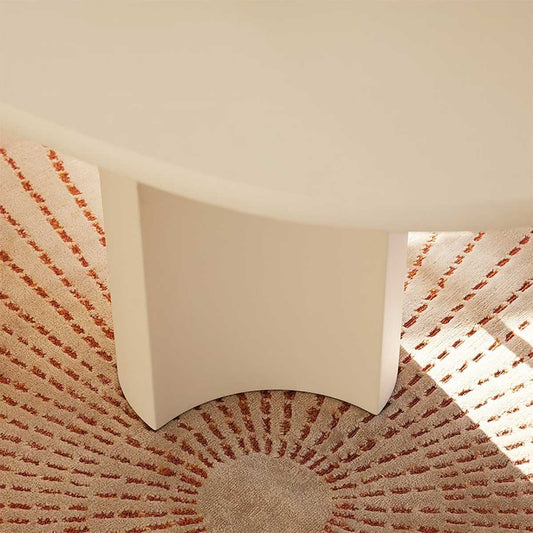 Bol Dining Table | Matt Lacquered Talc