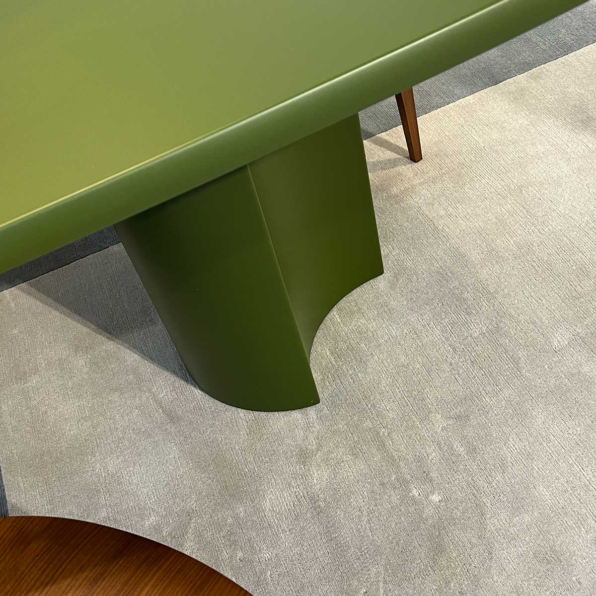 Bol Dining Table | Matt Lacquered Algae