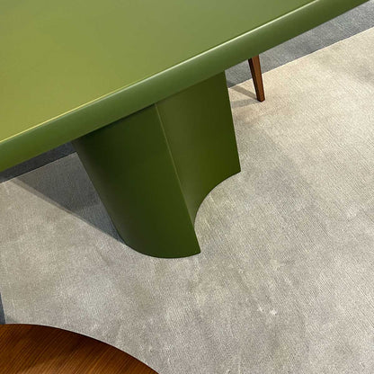 Bol Dining Table | Matt Lacquered Algae