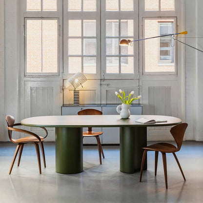 Bol Dining Table | Matt Lacquered Algae