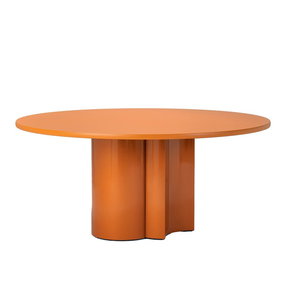 Bol Small Round Dining Table | Matt Lacquered Caramel