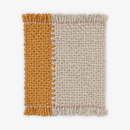 Bold Handwoven Rug 400cm | Grey Orange 100% Pure New Zealand Wool 0242