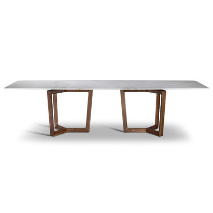 Bolero Ravel Dining Table | Calacatta Semi Brilliant Marble Top