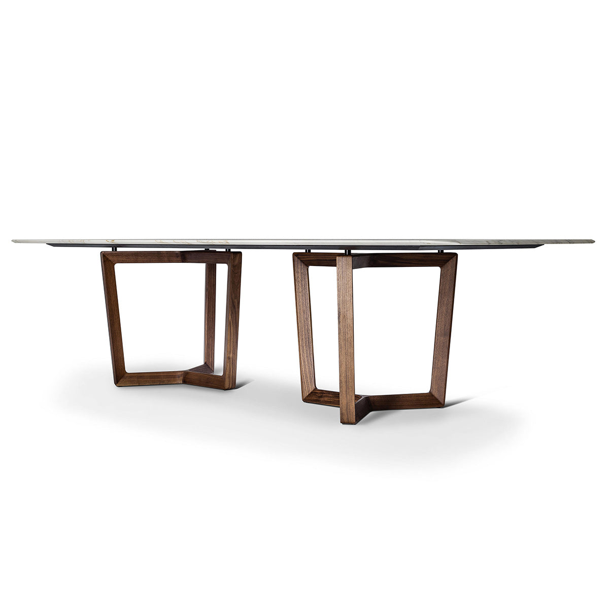 Bolero Ravel Dining Table | Calacatta Semi Brilliant Marble Top