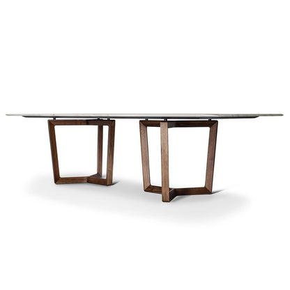 Bolero Ravel Dining Table | Calacatta Semi Brilliant Marble Top