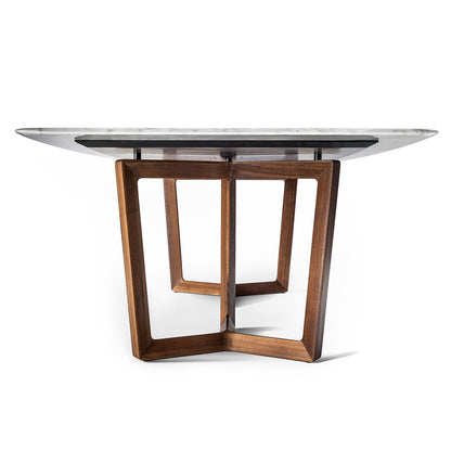Bolero Ravel Dining Table | Calacatta Semi Brilliant Marble Top