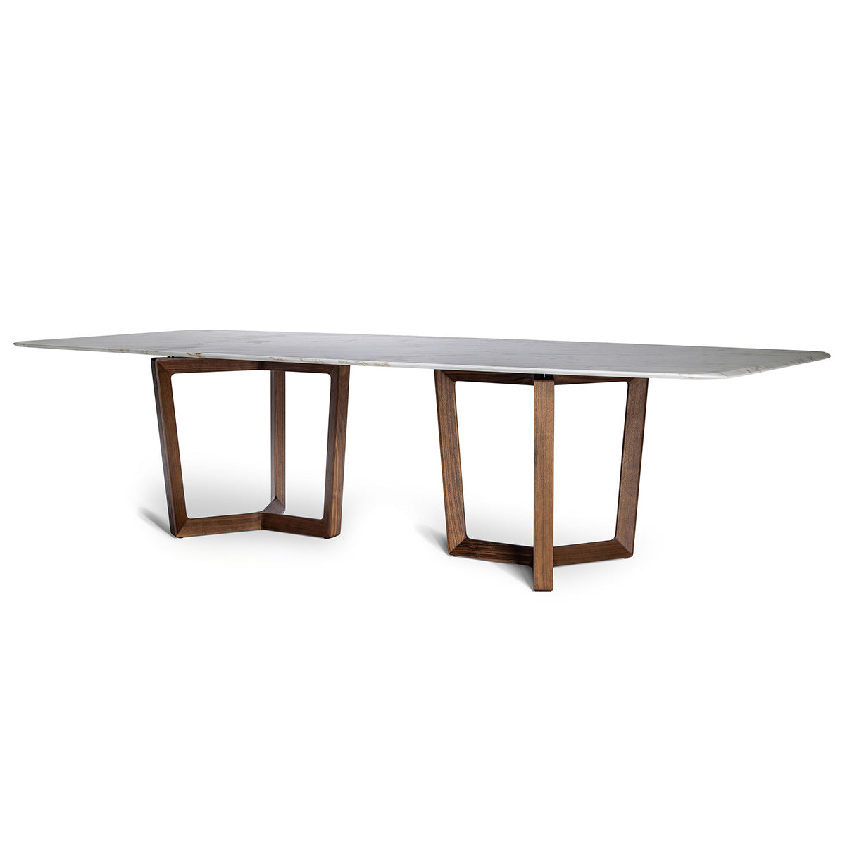 Bolero Ravel Dining Table | Calacatta Semi Brilliant Marble Top