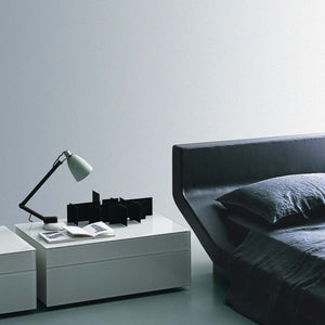 Boxes Bedside Table | Glass V01 Bianco Moon