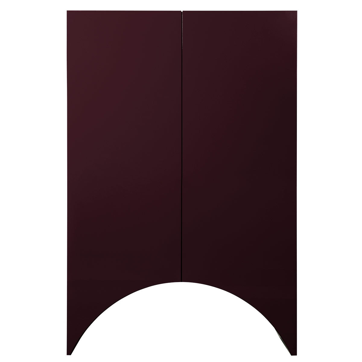 Bridges Cabinet Arch | Large in Aubergine Gloss Lacquer