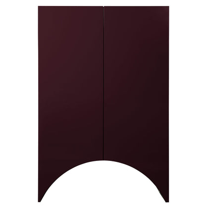 Bridges Cabinet Arch | Large in Aubergine Gloss Lacquer