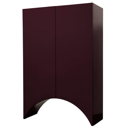 Bridges Cabinet Arch | Large in Aubergine Gloss Lacquer