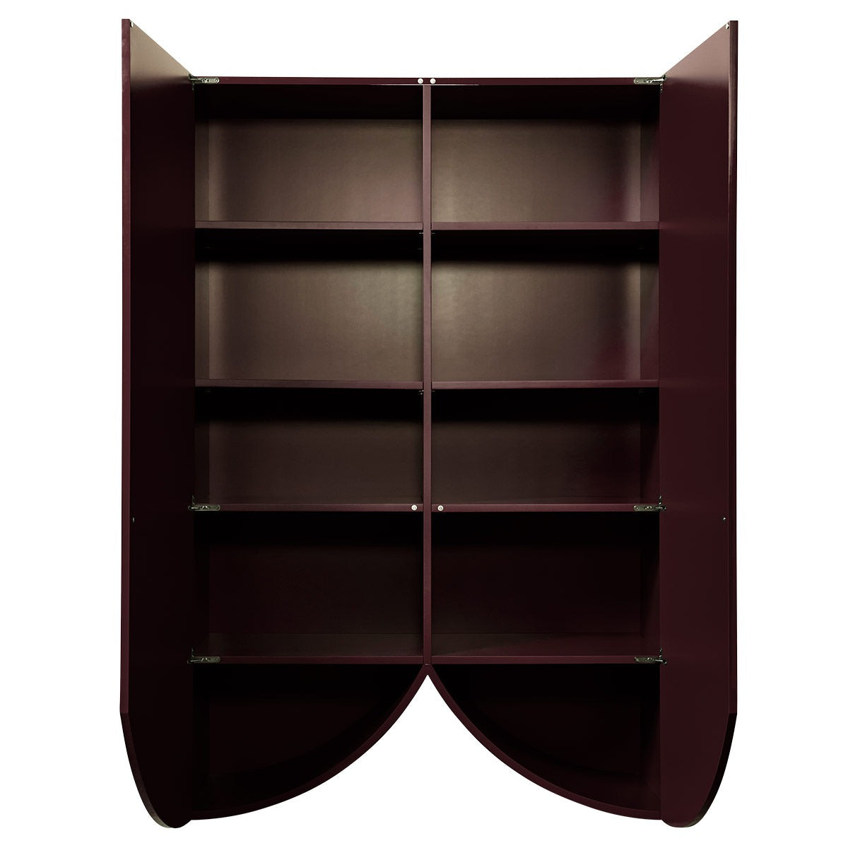 Bridges Cabinet Curtain | Large in Aubergine Gloss Lacquer