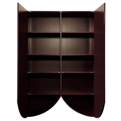 Bridges Cabinet Curtain | Large in Aubergine Gloss Lacquer