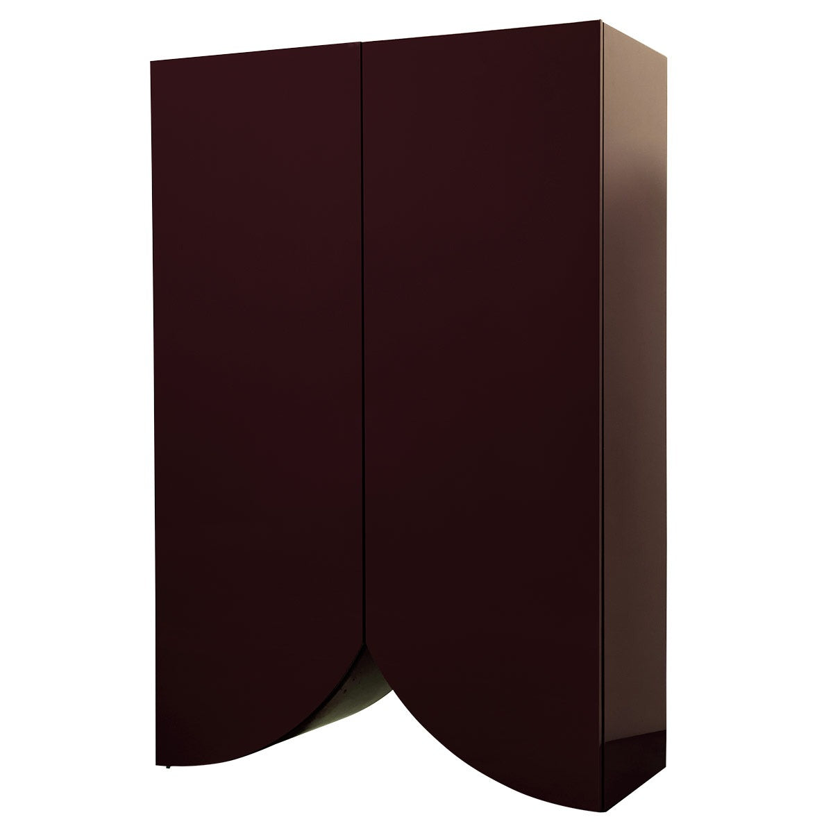 Bridges Cabinet Curtain | Large in Aubergine Gloss Lacquer