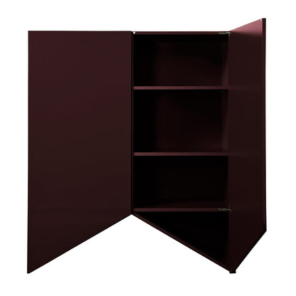 Bridges Cabinet Triangle | Medium in Aubergine Gloss Lacquer