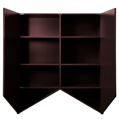 Bridges Cabinet Triangle | Medium in Aubergine Gloss Lacquer