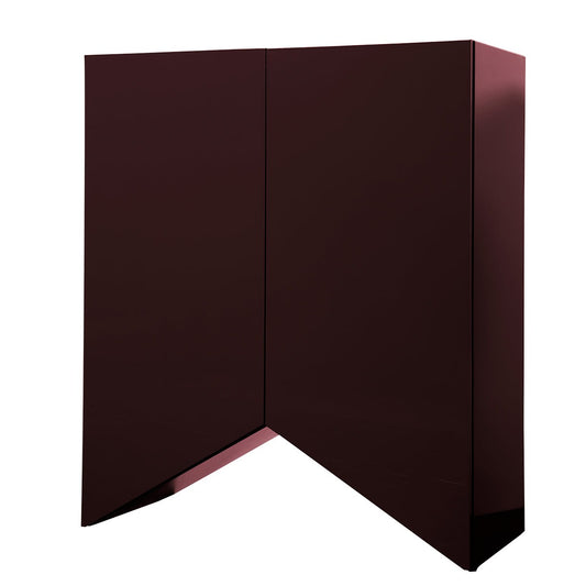 Bridges Cabinet Triangle | Medium in Aubergine Gloss Lacquer