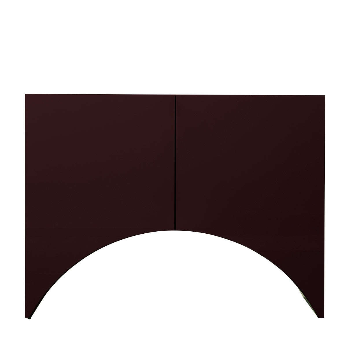 Bridges Cabinet Arch | Small in Aubergine Gloss Lacquer
