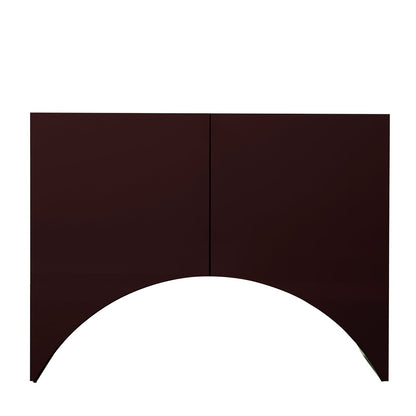 Bridges Cabinet Arch | Small in Aubergine Gloss Lacquer