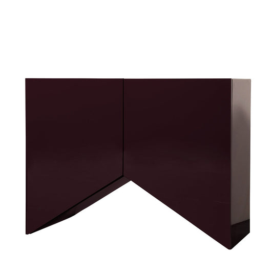 Bridges Cabinet Triangle | Small in Aubergine Gloss Lacquer