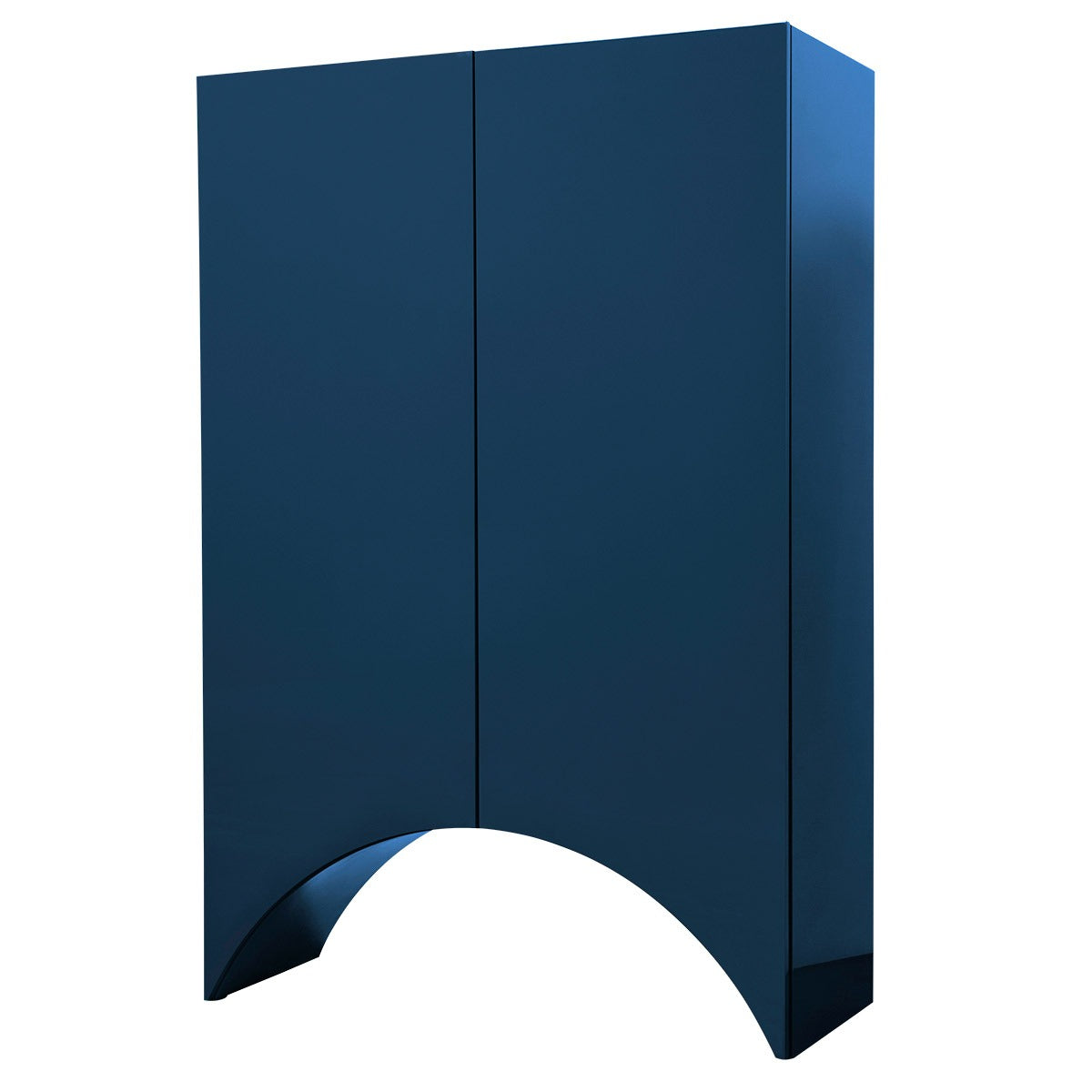 Bridges Cabinet Arch | Large in Blue Gloss Lacquer