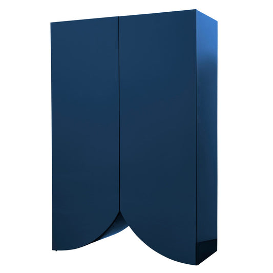 Bridges Cabinet Curtain | Large in Blue Gloss Lacquer