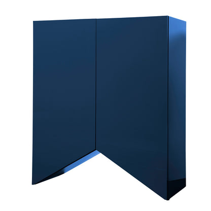 Bridges Cabinet Triangle | Medium in Blue Gloss Lacquer