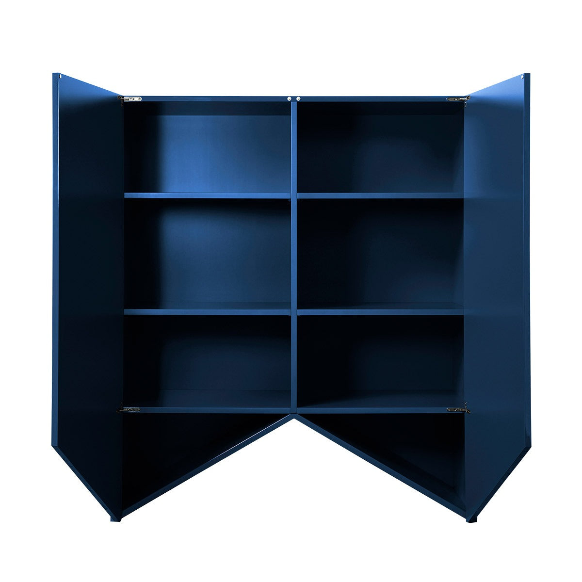 Bridges Cabinet Triangle | Medium in Blue Gloss Lacquer