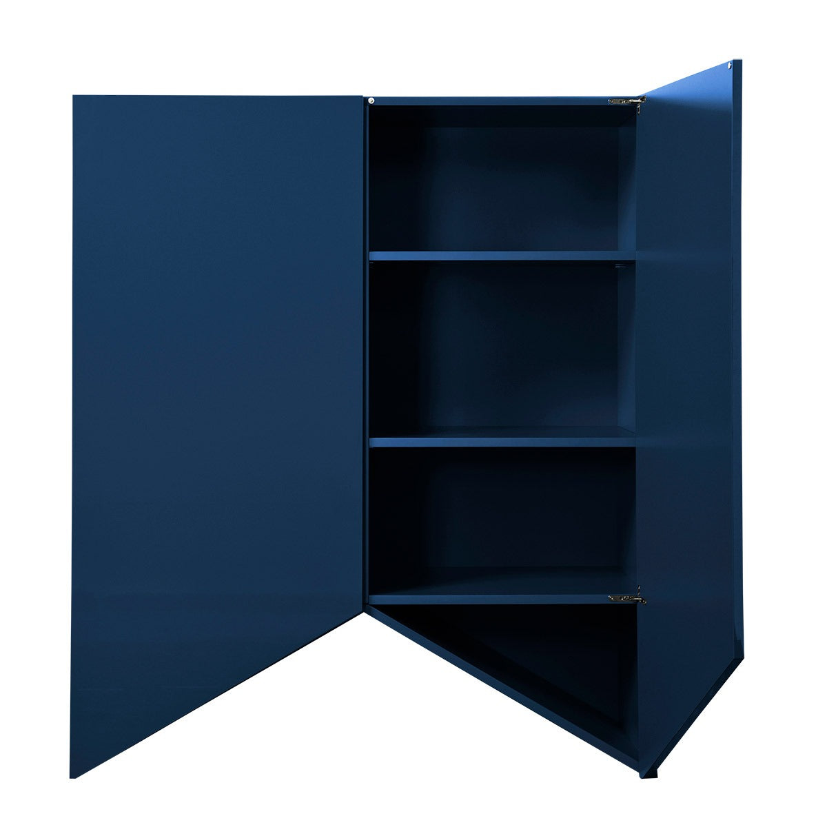 Bridges Cabinet Triangle | Medium in Blue Gloss Lacquer