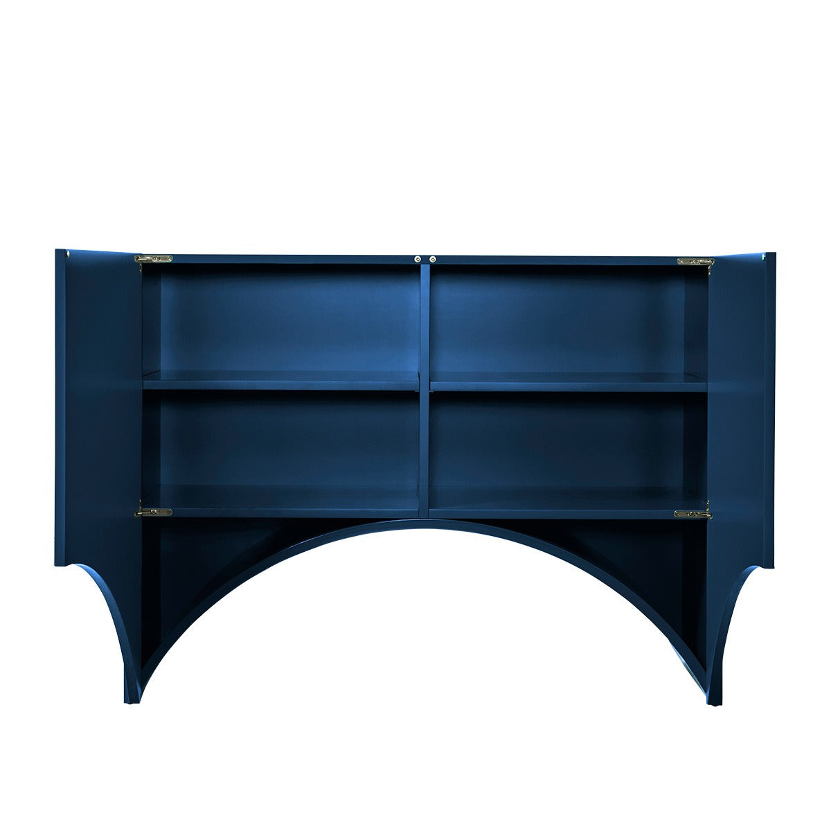 Bridges Cabinet Arch | Small in Blue Gloss Lacquer