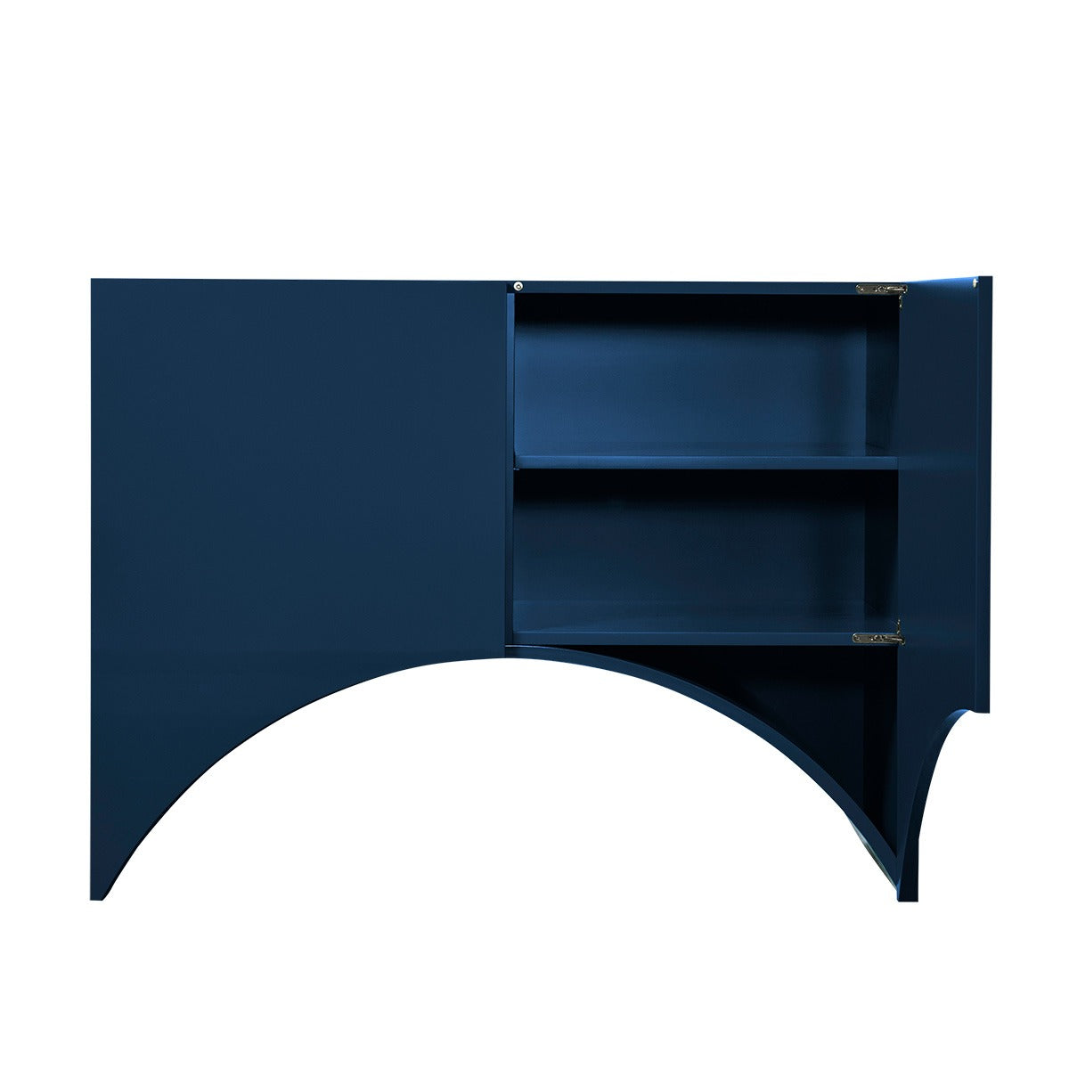 Bridges Cabinet Arch | Small in Blue Gloss Lacquer