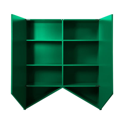 Bridges Cabinet Triangle | Medium in Green Gloss Lacquer